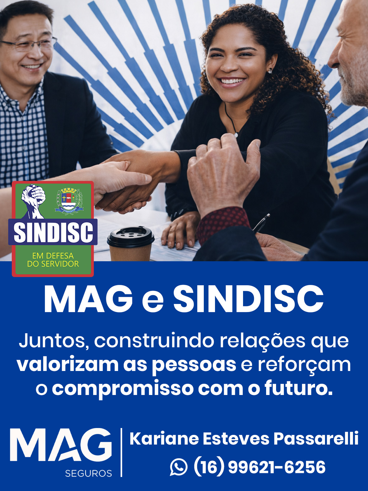 SINDISC firma parceria com a MAG Seguros e amplia benefícios aos servidores públicos